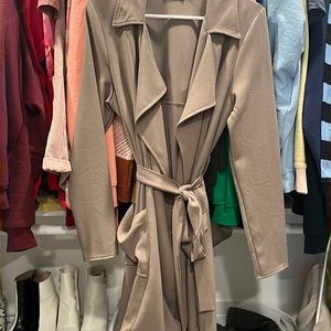 Taupe Light Weight Trench Coat // Fashion Nova // Size M